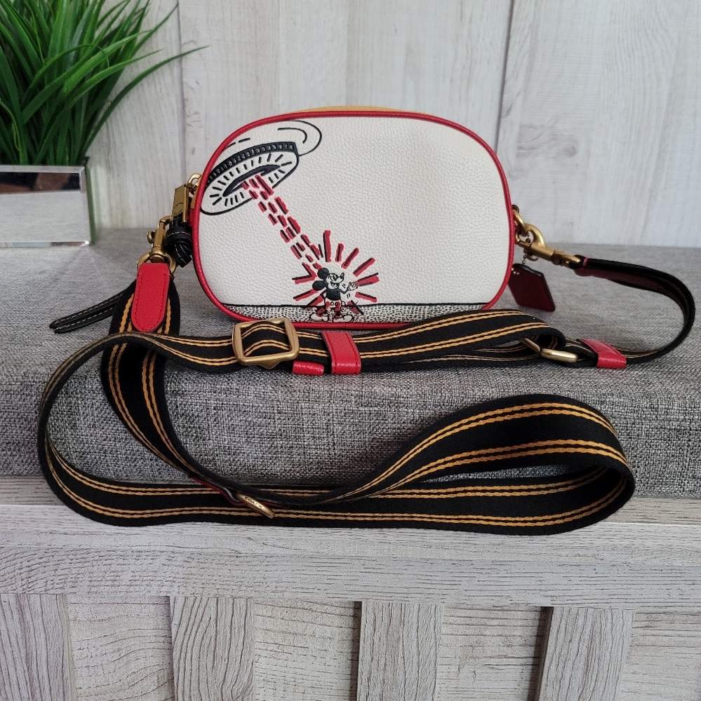 Coach Disney Mickey Mouse X Keith Haring Badge Crossbody